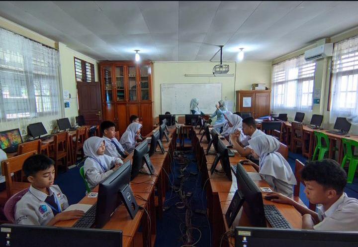 Hari kedua pelaksanaan Gladi Bersih Asesmen Nasional (AN) SMP Tahun 2024